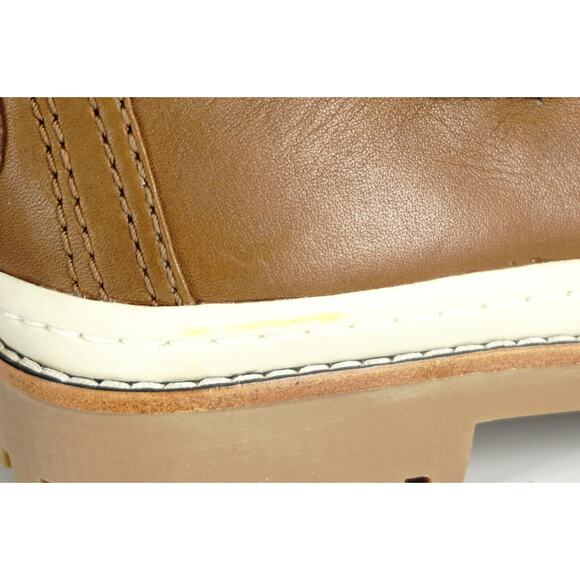 Tory Burch Grey Flannel Brown Leather Duck Boots Size 5 Fur NIB Women's Rain - Picture 9 of 10